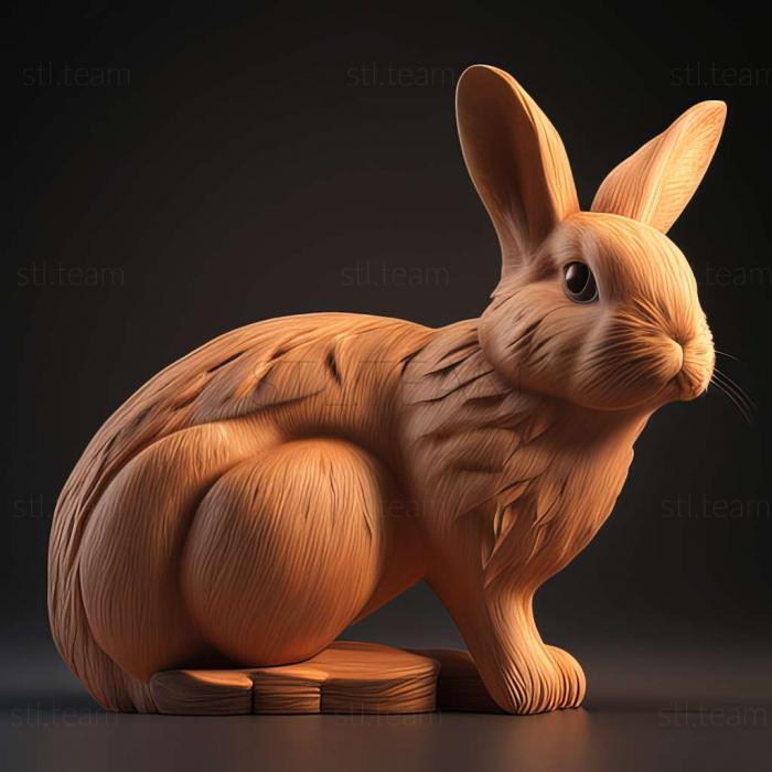 3D model rabbit 3d model (STL)